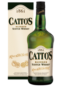 Botella de whisky Cattos en su edición estándar